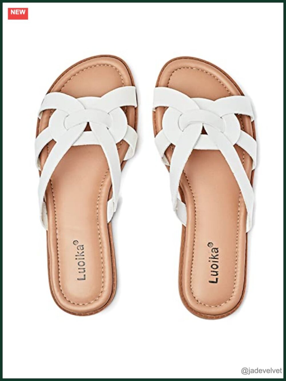 Wide Width Flat Slide Sandals, Slip On Casual Comfort Summer Beach Shoes